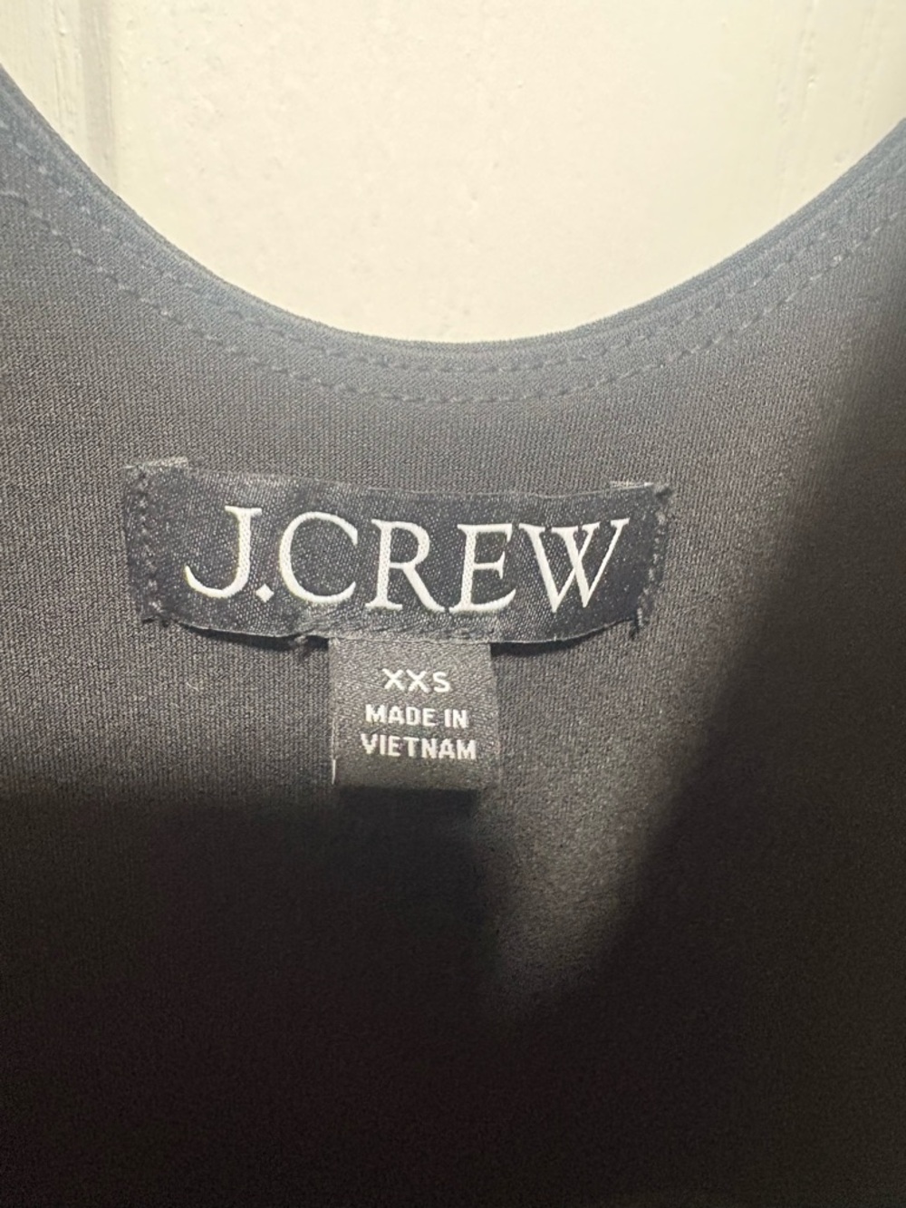 J Crew Black Scoop Neck Midi Dress - Women's Classic Tank Style - Picture 6 of 6